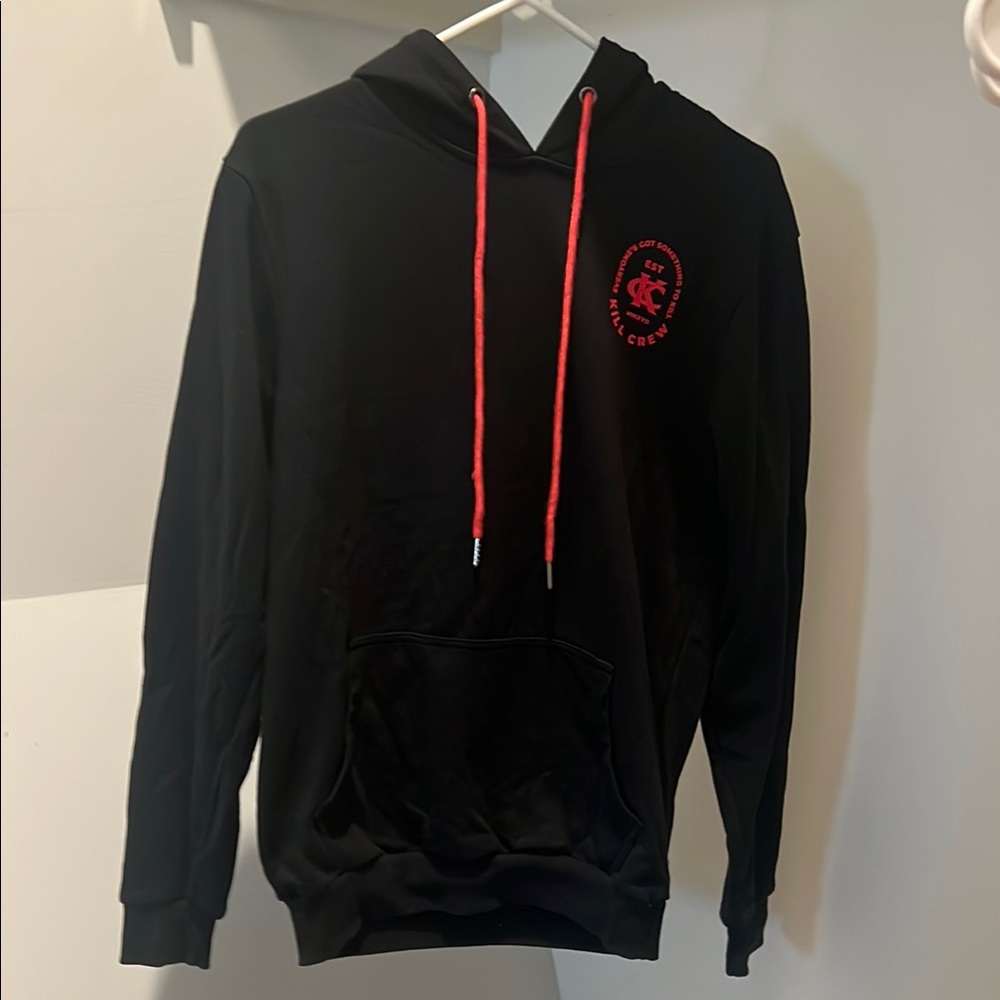 Women’s Adult Small Kill Crew Black and Red Sweatshirt Hoodie